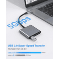 thumbnail image 6 of USB C 4K Output Adapter, Type-C Hub Converter to 4K USB 3.0 PD Charging Port, USB-C Digital AV Multi-Port Adapter for 15 Pro Max/15 Pro/15 Plus/15, 6 of 6