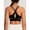 Black, variant on AEXTO Women's fitness sports bra - thin strap, perforated, breathable sports top - comfortable Women's sports yoga bra. crop camisole Women's High Impact Racerback Sports Bra