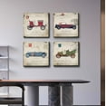thumbnail image 6 of Classic Antique Cars Canvas Wall Art, Minimalist Retro Paintings Prints Decor Vintage Stamp Poster Modern Artwork Picture for Living Room Bedroom Decoration 16"x16", 6 of 6