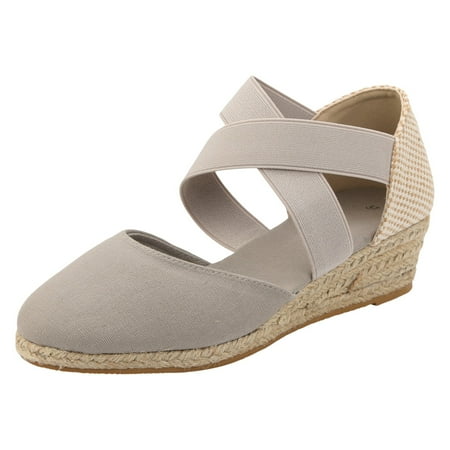 

PEASKJP Womens Sandals Wide Width Womens Hiking Sandal Stylish Sport Sandal Straps with Adjustable Hooks with Arch Support Beach Vacation Casual Camping (Grey 6.5)
