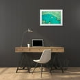 thumbnail image 3 of Malvin, Larry 32x23 White Modern Wood Framed Museum Art Print Titled - Great Barrier Reef IV, 3 of 4
