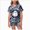 A57-Black, variant on Girls Comfortable And Breathable Short Sleeved Top Shorts Home Clothes Halloween Cute Pattern Homewear Set