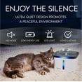 thumbnail image 4 of Veken Innovation Award Winner 95oz/2.8L Pet Fountain, Automatic Cat Water Fountain Dog Water Dispenser with Replacement Filters for Cats, Dogs, Multiple Pets (Grey, Plastic), 4 of 9