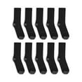 Athletic Works Men's Crew Socks, 10 Pack