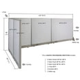 thumbnail image 2 of GOF L-shaped Freestanding Office Partition, Room Divider, Privacy Screen, Workstation Cubicle (60”D x 114”W x 60”H), 2 of 12