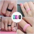 thumbnail image 4 of Silicone Rings Assorted Color For Women Outdoor Exercises 4Pcs 0.67X0.23In, 4 of 8