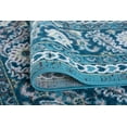 thumbnail image 6 of Traditional 2x11 Area Rug (2'3'' x 11') Oriental Aqua, Teal Indoor Runner Easy to Clean, 6 of 7
