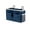 ZBlue, variant on Canvas Bedside Caddy Hanging Organizer, Bedside Storage Bag for Bunk Bed, Hospital Bed & Dorm Room, Multi Pocket Holder for Phone, Glasses, Bottle, Books and Keys, Blue