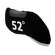 thumbnail image 2 of Fundas protectoras para cabezas de palos de golf, de hierro, de neopreno, para deportes al aire libre Negro de 52 grados, 2 of 7