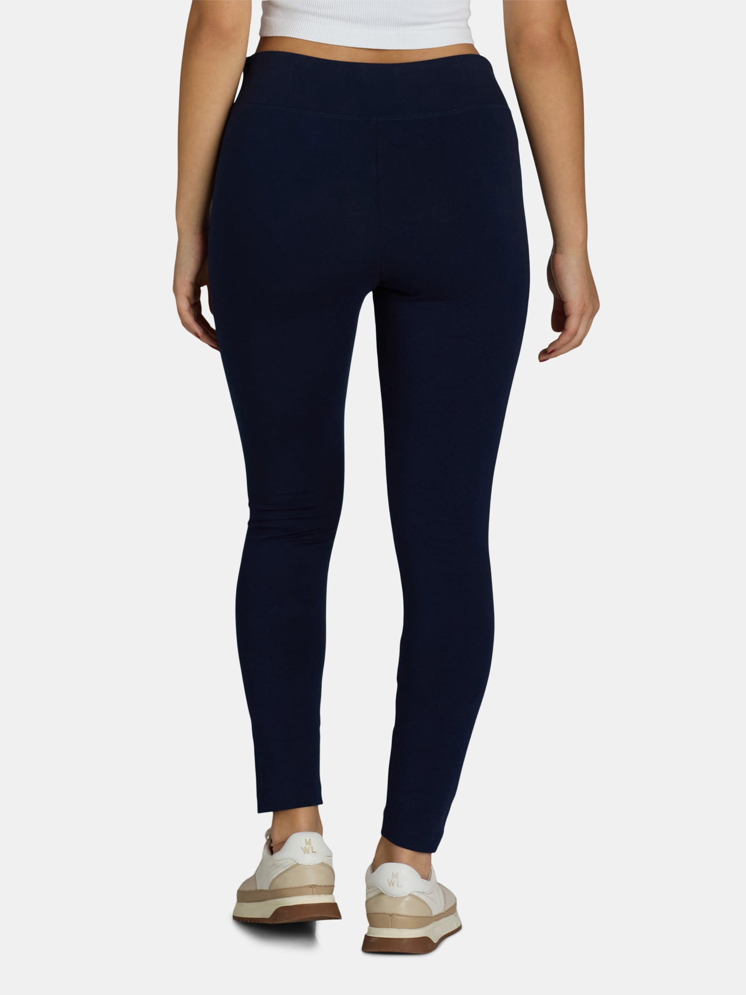 Time and Tru Women's High-Rise Ankle Knit Leggings, 27" Inseam, Sizes XS-XXXL