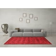 thumbnail image 3 of Ahgly Company Indoor Round Oriental Red Industrial Area Rugs, 6' Round, 3 of 4