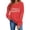 Red#10, variant on SimpleJoyi Womens Christmas Gnome Print Crewneck Long Sleeve Loose Fit Sweatshirt Top