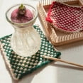thumbnail image 5 of Knitting Loom, Wooden Yarn Knitting Machine Square Knitting Loom Hand Knitting Tool Wool Knitting Loom Tools Knitting Loom for Making Cushions Scarves Hats Shawls, 10 * 10cm, 5 of 8