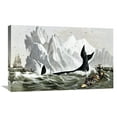 thumbnail image 1 of Global Gallery Currier and Ives,'Capturing The Whale' Stretched Canvas Artwork, 1 of 3