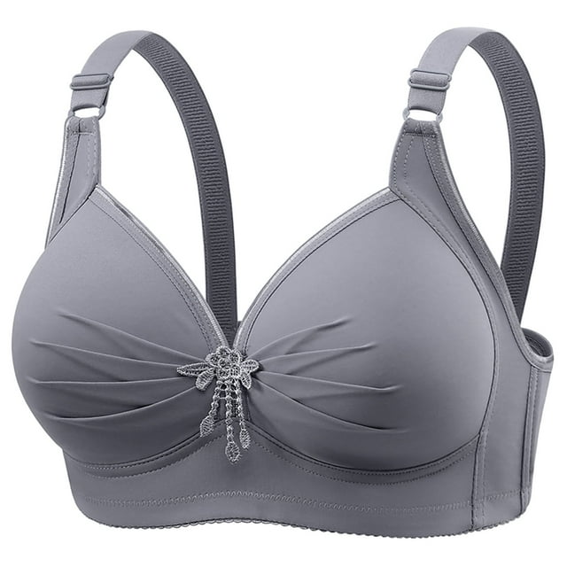 QTOCIO Plus Size Bras, Bras for Women, Woman's Comfortable Lace Breathable Bra Underwear No Rims