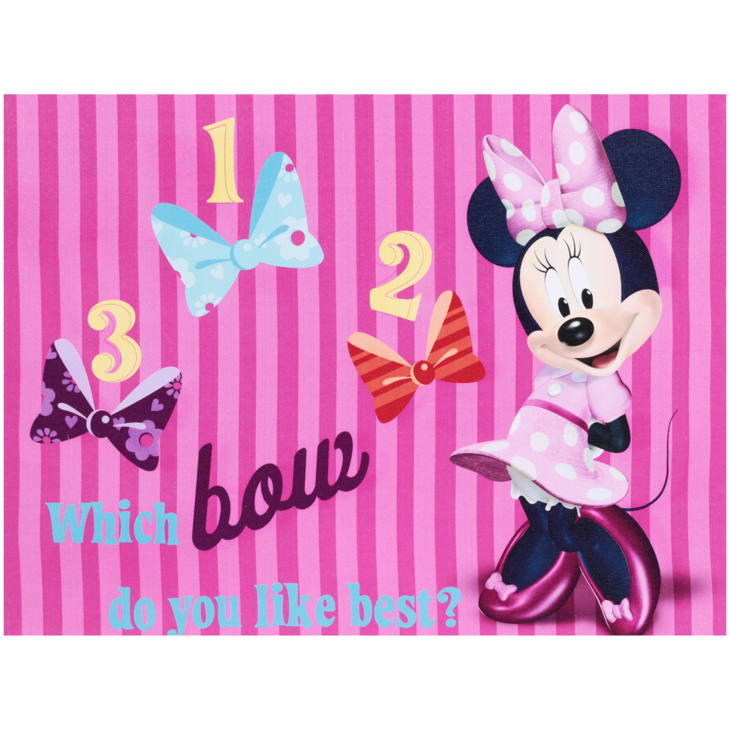 minnie mouse light up bow doll