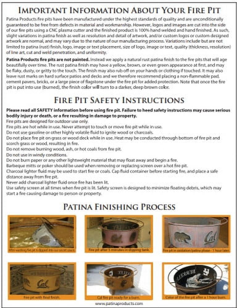 Patina Products F108 Moose & Trees Fire Pit