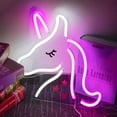 thumbnail image 2 of DONGPAI Unicorn Neon Light LED Neon Sign, Battery Powered Neon Light Wall Art Decoration for Bar Bedroom Kids Boys Girls Room Party, 2 of 6