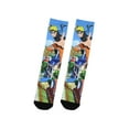 thumbnail image 5 of Naruto: Shippuden Men's Jumping Naruto Hidden Leaf Village Buildings Crew Socks (8-12), 5 of 7