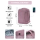 thumbnail image 4 of Mochila de viaje ECOHUB de 17 pulgadas con 13 bolsillos con puerto USB, color rosa, 4 of 8