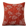 thumbnail image 2 of Linnome Wildflower Embroidery Throw Pillow Covers 3 Colors Available,Linen Chenille Dill Flower Floral Cushion Cases for Sofa,3D Embroidered Decorative Pillow Cover Bed Living Room Farmhouse, 2 of 7