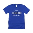 thumbnail image 3 of The Legend Has Retired T-Shirt for Men Funny Retirement Graphic Tee Vintage Royal Shirt Adult X-Large, 3 of 5