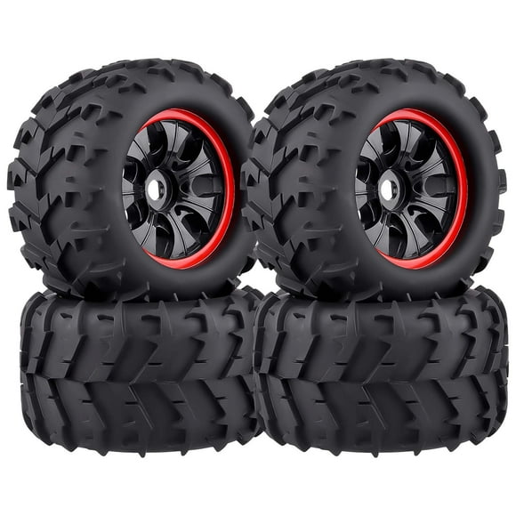 HobbyPark 3.2 PreGlued 17mm Hex RC Truck Wheels and Tires Set for 1/8 Scale Arrma Kraton 6s Notorious Traxxas Maxx Tmaxx E-Revo 2.0 3.3 HPI Savage Redcat Kaiju