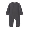 thumbnail image 2 of SILVERCELL Unisex Babies'One-Piece Organic Cotton Long-Sleeve Footed Pajamas Baby Girls' Organic Cotton Button Front Romper 0-12M, 2 of 7