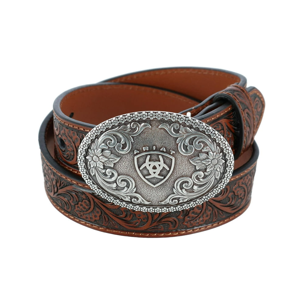 Ariat Ariat Boy's Tooled Western Belt with Removable Buckle
