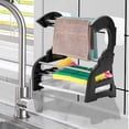 thumbnail image 1 of PPgejGEK Kitchen Shelf Rag Drainer Wall Mounted Countertop Hole Frees Shelf Dishwashing Sponge Drainer Rack Organizer Holiday Savings, 1 of 6