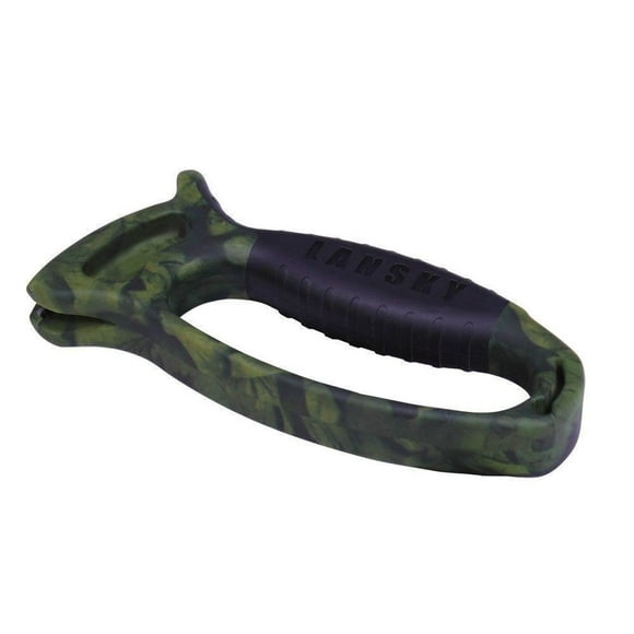 Lansky Deluxe Quick Edge Knife Sharpener, Camo, Tungsten Carbide #LSTCN-CG