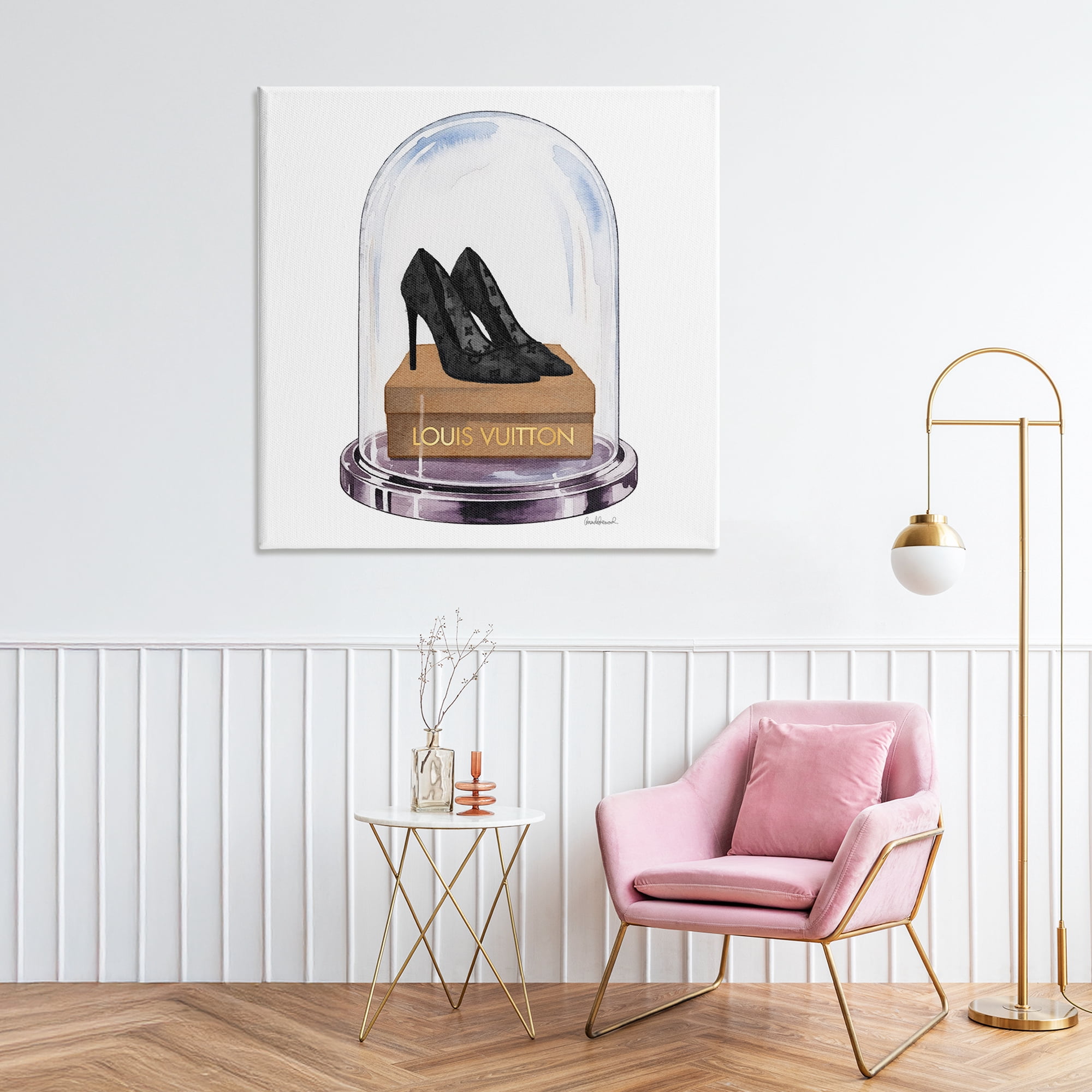 Stupell Industries Black Heels in Bell Jar Canvas Wall Art, design by Amanda Greenwood