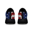 thumbnail image 4 of Barrel Racing Barrel Racing American flag Shoes Sneakers Black Size 4, 4 of 7