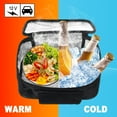 thumbnail image 3 of Portable Oven, 12V Car Food Warmer Portable Personal Mini Oven Electric Heated Lunch Box for Meals Reheating & Raw Food Cooking for Road Trip/Camping/Picnic/Family Gathering(Black), 3 of 10
