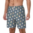 thumbnail image 2 of Balery Cute Cats And Dogs Mens Swim Trunks Swim Shorts for Men Quick Dry Inseam Beach Shorts with Compression Liner Pocket-3X-Large, 2 of 9