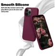 thumbnail image 3 of Funda para iPhone 13 Pro Max JAMW Sencillez Protección contra caídas de grado militar Forro de microfibra antiarañazos Silicona a prueba de golpes 6,7 pulgadas Roj, 3 of 5