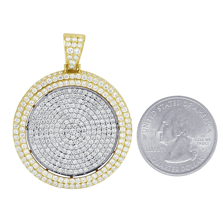 Diamond medallion pendant