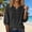 416#Black, variant on Cotton Linen Shirts for Women - 2026 Boho Embroidered Tops 3/4 Sleeve V Neck Blouses Summer Casual Vacation Clothes Red M