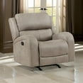 thumbnail image 6 of Patsy 38 Inch Manual Recliner Rocker Chair- Brown Microfiber- Tufted Back, 6 of 6