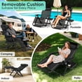 thumbnail image 6 of DKMOCO Oversized XL Zero Gravity Chair, 29" Extra Wide Recline Chair w/Upgraded Lock and Wider Cup Holder, Camping Lawn Chair for Patio Outdoor Office,Black, 6 of 6