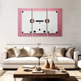 thumbnail image 2 of Elephant Stock White Cassette Tape Wall Art - Horizontal Multi Panel Canvas - Living Room Wall Decor - Music Multi Panel - White And Pink Decor - 74" x 48", 2 of 8