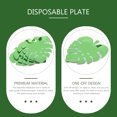 thumbnail image 2 of 16 platos de papel tropicales con forma de hoja, platos de postre desechables, 2 of 8