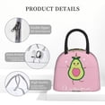 thumbnail image 4 of Pofeuu Cute Avocado Print Lunch Bag for Adult Insulated Lunch Box,Leakproof Cooler Food Lunch Containers Reusable High Capacity Lunch Tote Bags-One Size, 4 of 6