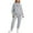 Grey, variant on Cute Bow Valentine's Day Sweatsuit Set for Women - Funny Graphic Hoodie & Jogger Tracksuits