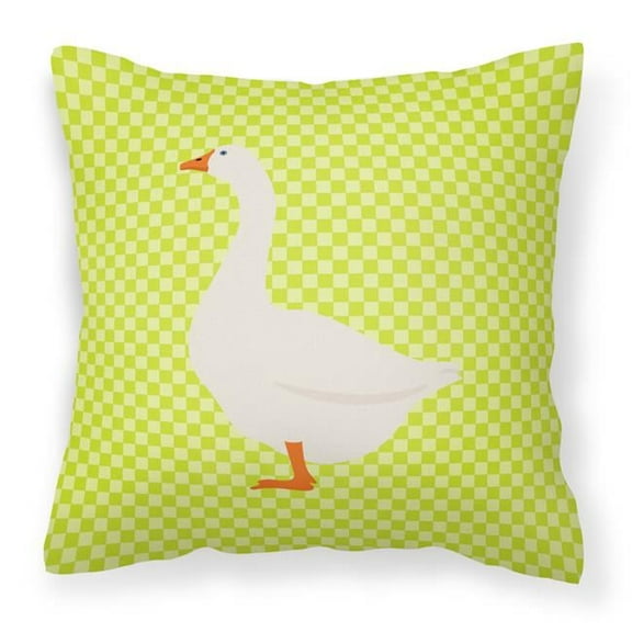 Carolines Treasures BB7718PW1818 Embden Goose Green Fabric Decorative Pillow, 18 x 18 in.