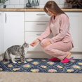 thumbnail image 3 of Pioneer Flower Floral Print Pattern Kitchen Rugs Sets Of 2, Anti Fatigue Non Slip Washable Floor Mats for Kitchen Sink Laundry, 17X30 Inch + 17X47 Inch, 3 of 6