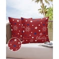 thumbnail image 6 of Pack of 2 Outdoor Pillow Covers, Independence Day Blue and White Star Withs Waterproof Square Throw Pillowcase Cushion Decorative Pillow Covers for Couch Patio Tent, 20x20 in, 6 of 6