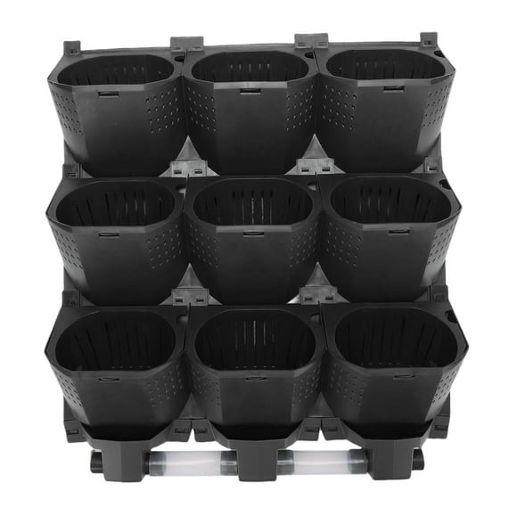 Vertical Wall Planter, Indoor Outdoor Wall Plant Pots Greening Flower Pots Wall Mounted Hanging Plant Flower Pots with 9 Pockets for Vegetables Fruits