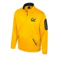 thumbnail image 2 of Men's Colosseum Gold Cal Bears Mainframe Quarter-Zip Fleece Jacket, 2 of 3