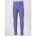 thumbnail image 4 of iixpin Girls Kids Stretch Footless Legging Gymnastic Leotard Yoga Workout Dance Tights Pants Athletic Trousers Purple 9-10, 4 of 7